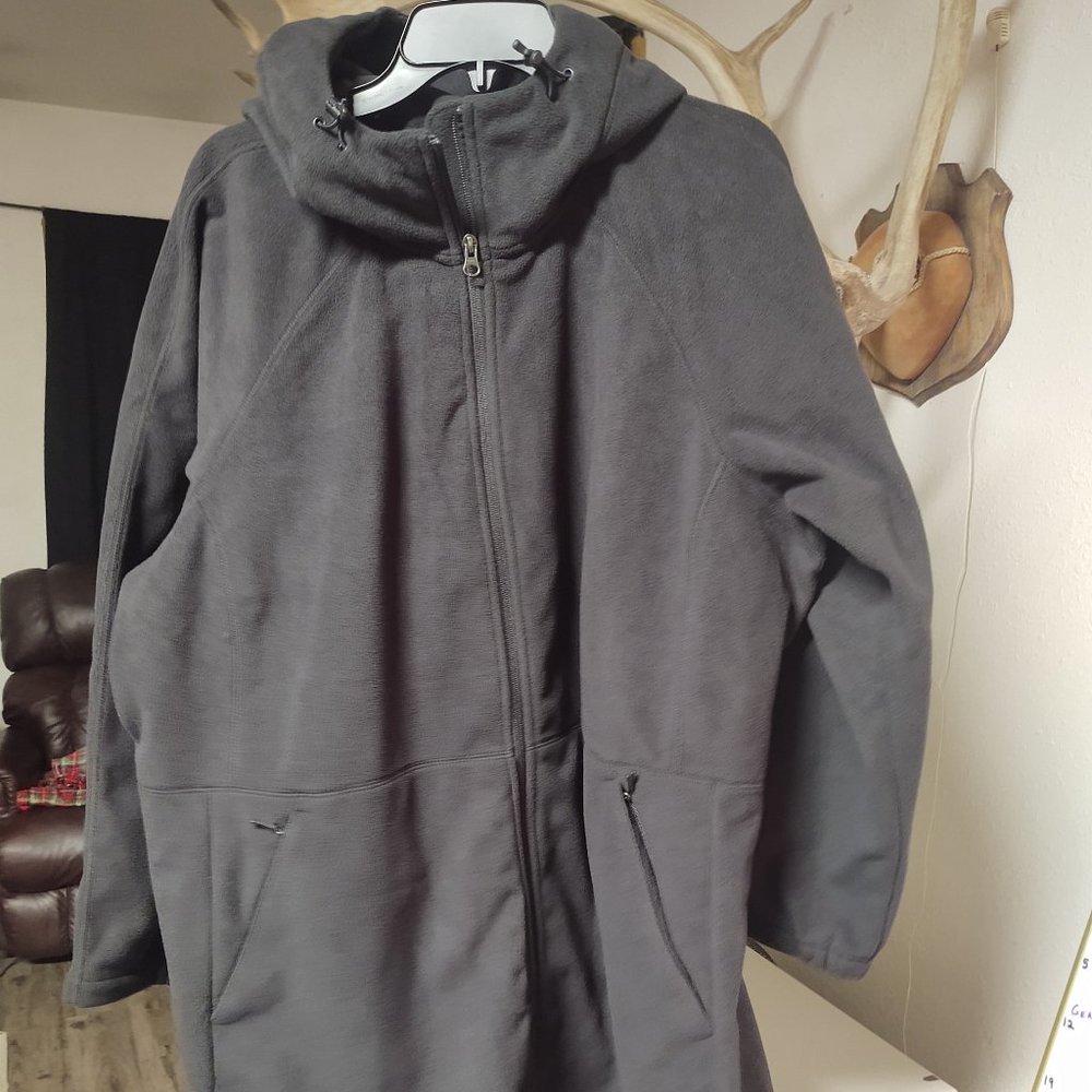 Women's Plus Shoreline Fleece Windproof Parka Black 2X NEW w/TAGS